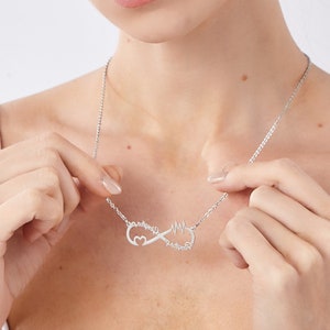Custom Infinity Name Necklace |Double name necklace |925 sterling silver necklace | Personalized name necklace |Name jewelry