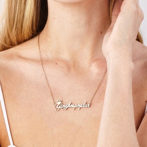 Personalize name necklace | 925 sterling silver necklace |Gold necklace | Nameplate necklace |Gift for her