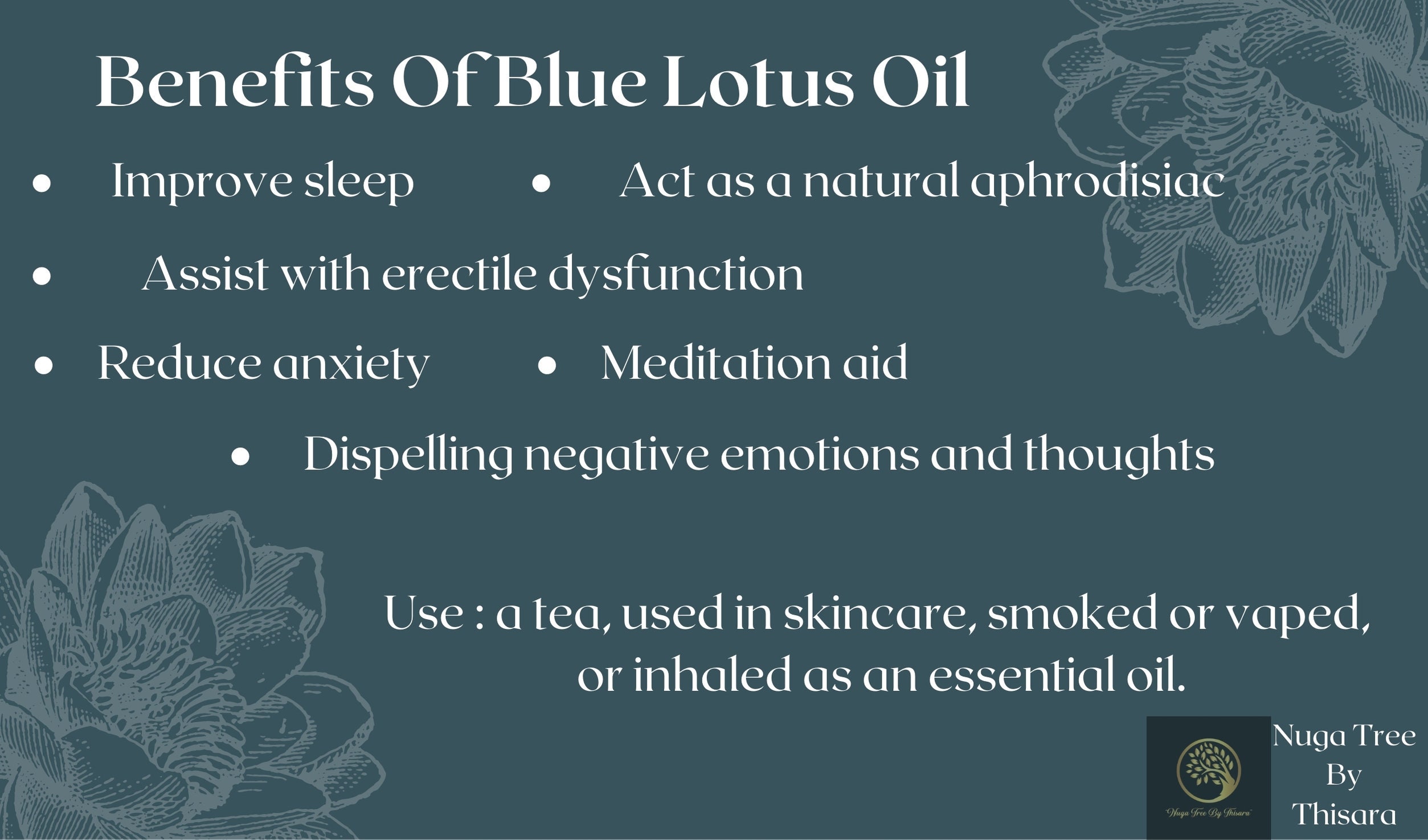 Blue Lotus Essential Oil / 30 ml 1.01 oz / 100 Pure blue Etsy
