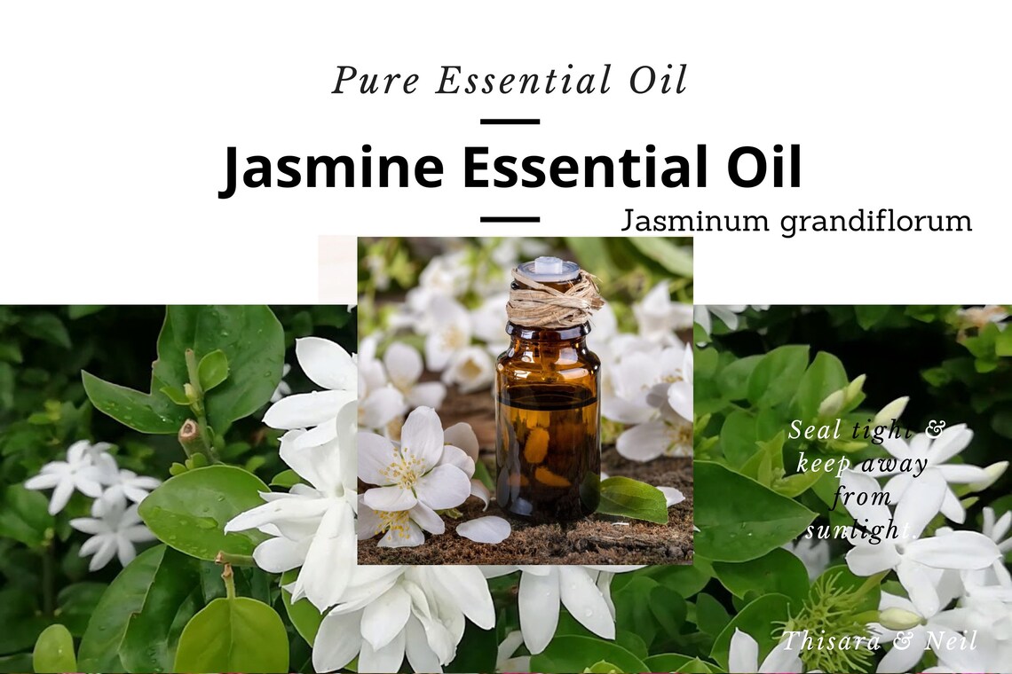 Jasmine Organic Essential Oil 50 ml 1.70 oz 100 Pure Etsy