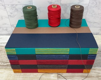 Hand Sewn Colorplan Journal with Custom Cover & Thread Colors | Choose Your Paper Style