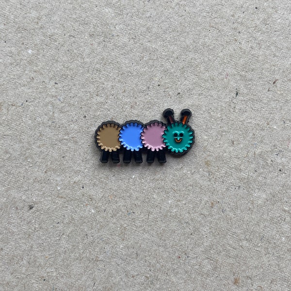 Caterpillar Pin Badge