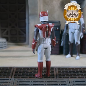 Super Commando Officer 3.75" 3D printed resin action figure, unpainted and unbuilt model kit StarWars inspired image 7
