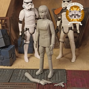Governor Pryce 3.75&quot; 3D printed resin action figure, unpainted and unbuilt model kit StarWars inspired
