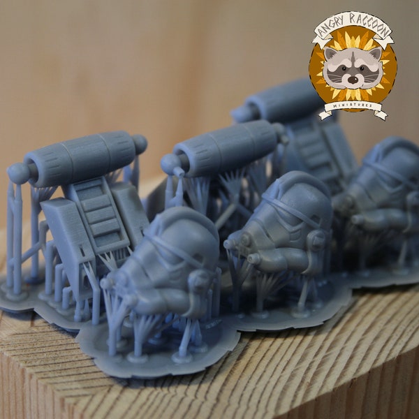 Jumptrooper conversion kit 3.75" 3D printed resin action figure, unpainted and unbuilt model kit StarWars inspired