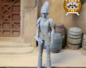 Imperial Magistrate 3.75" 3D printed resin action figure, unpainted and unbuilt model kit StarWars inspired