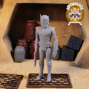 Super Commando 3,75" 3D-printad resin-actionfigur, omålad och obyggd modellbyggsats inspirerad av Star Wars