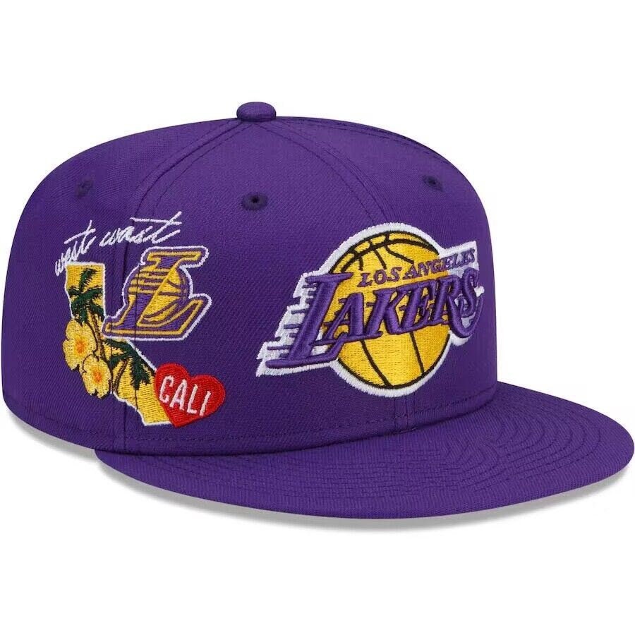 RARE NEW ERA 39THIRTY LOS ANGELES LAKERS FITTED HAT SIZE LARGE/XL ONLY  ONE!!!