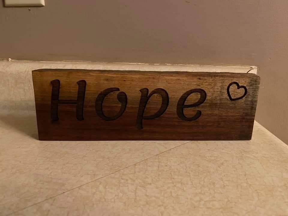 Hope wood sign hope wall decor hope home decor wall art Etsy