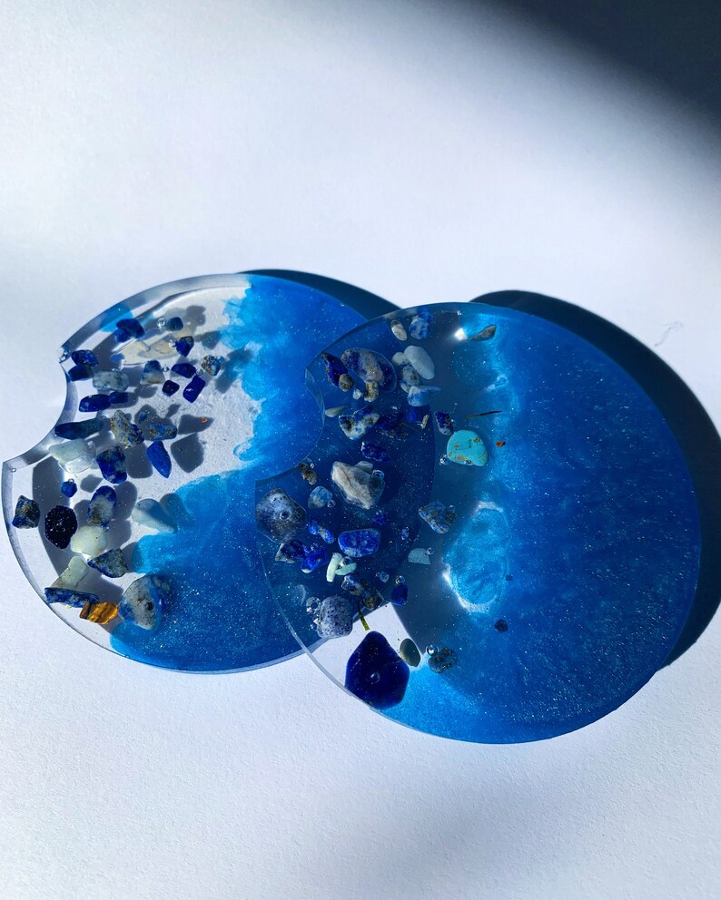 Custom Resin Car Coaster Set Car Accessories Resin Car Etsy