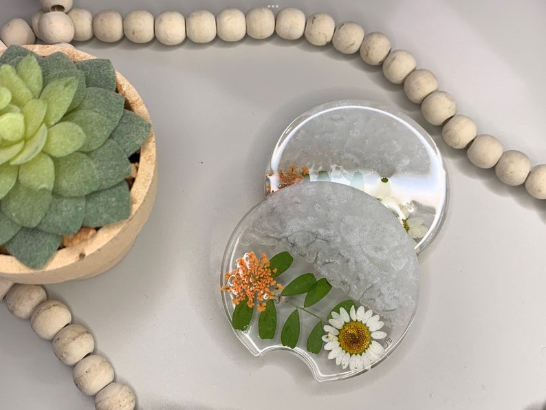 Custom Resin Car Coaster Set Car Accessories Resin Car Etsy