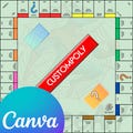 Customizable Canva Monopoly Template \u2013 Create Your Own Personalized Game Board. Editable and Printable Design for Endless Fun! product logo