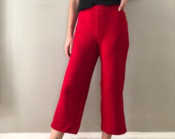 ST Johns Red Knit Pants