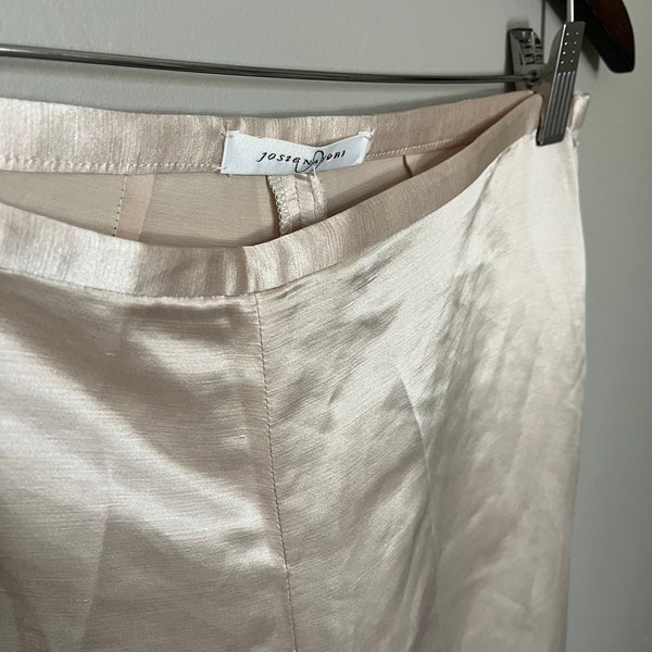 Cream Satin Trousers