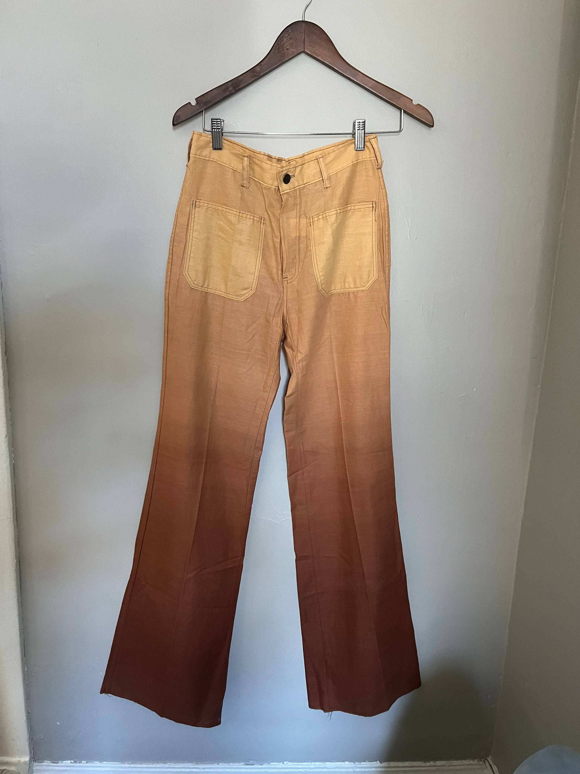 70s Rust Pants - Etsy Canada