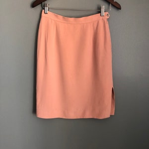 Blush Silk Pencil skirt image 7