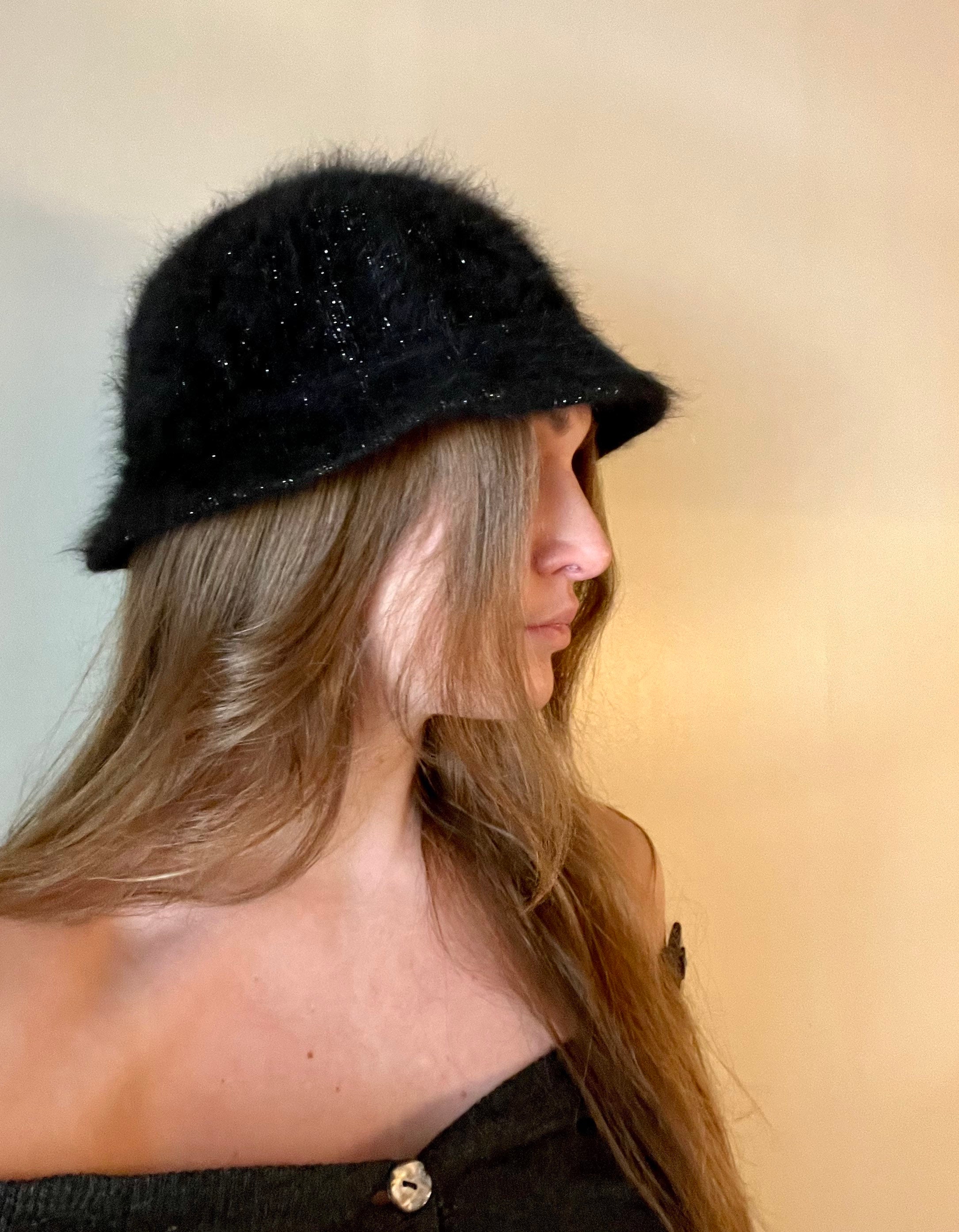 ハット [ETERNALYOU] Angora Fur Bucket Hat ( 9 COLOR) Angora Bucket Hat - Etsy Canada