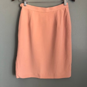 Blush Silk Pencil skirt image 8