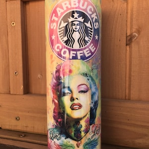 Marilyn Monroe Starbucks 20oz skinny tumbler