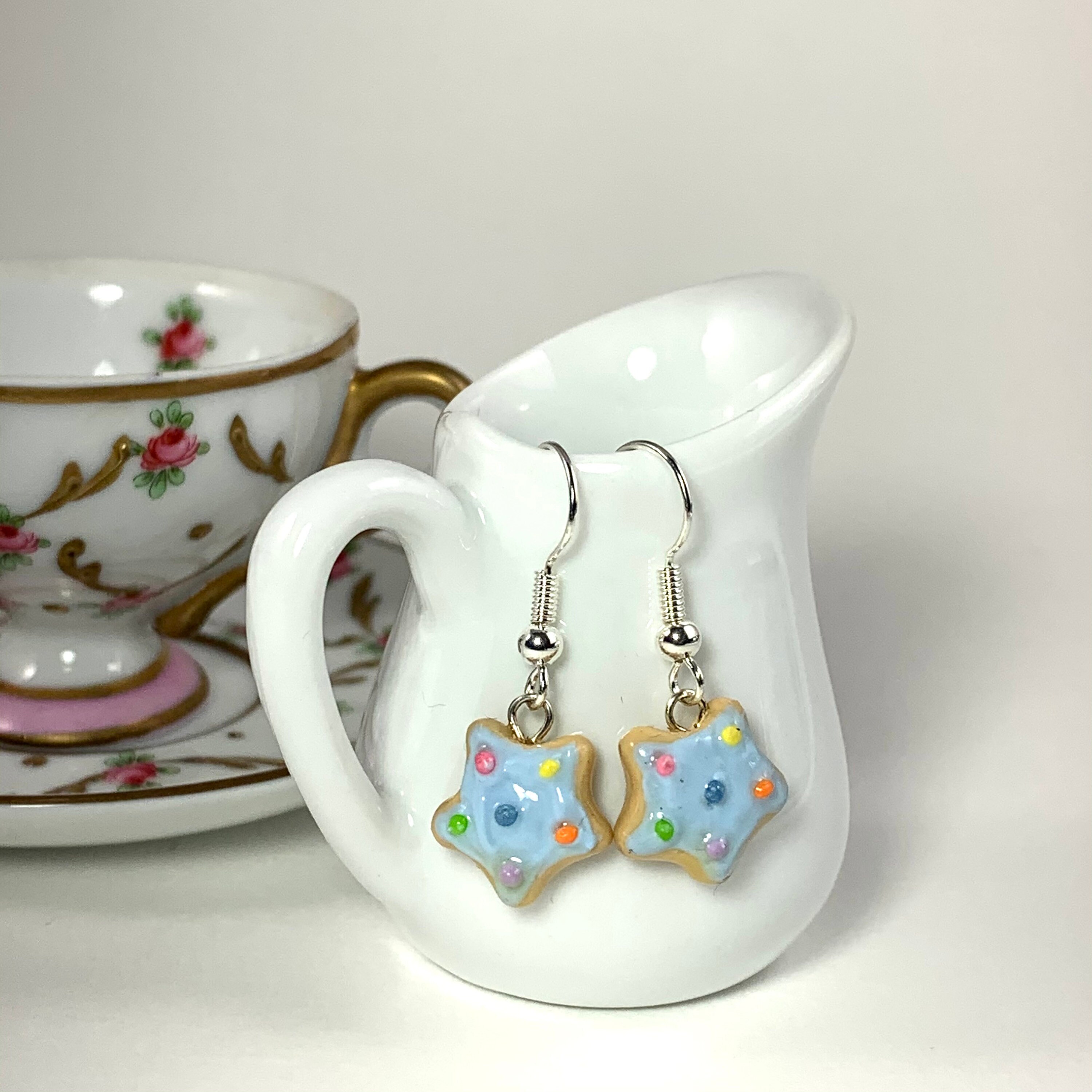 Polymer Clay Cookie Earrings Cookie Earrings Food Etsy