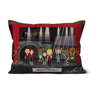 Faux Suede Cushion - Bat Out Of Hell
