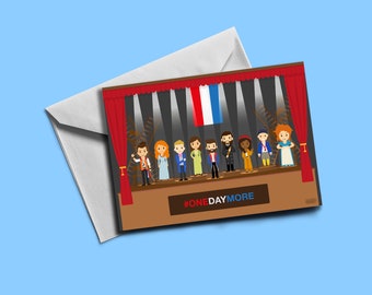 Les Miserables - Musical Theatre themed Greetings Card (blank inside) | Musical themed card | Includes Envelope