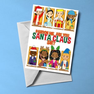 Weihnachtskarte mit Weihnachtsmotiv (innen leer) | Musikalische Themenkarte | Inklusive Umschlag