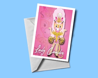 Lady Camden Greetings Card (blank inside) | Drag Race themed card | Includes Envelope | Ru Pauls | Drag Queen