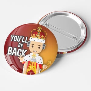 Insignia de Hamilton – King George «You’ll Be Back» – Pin de teatro musical