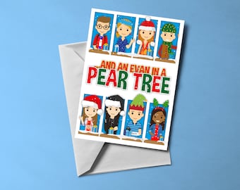 Dear Evan Hansen Christmas Card (blank inside) | Musical themed card | Includes Envelope