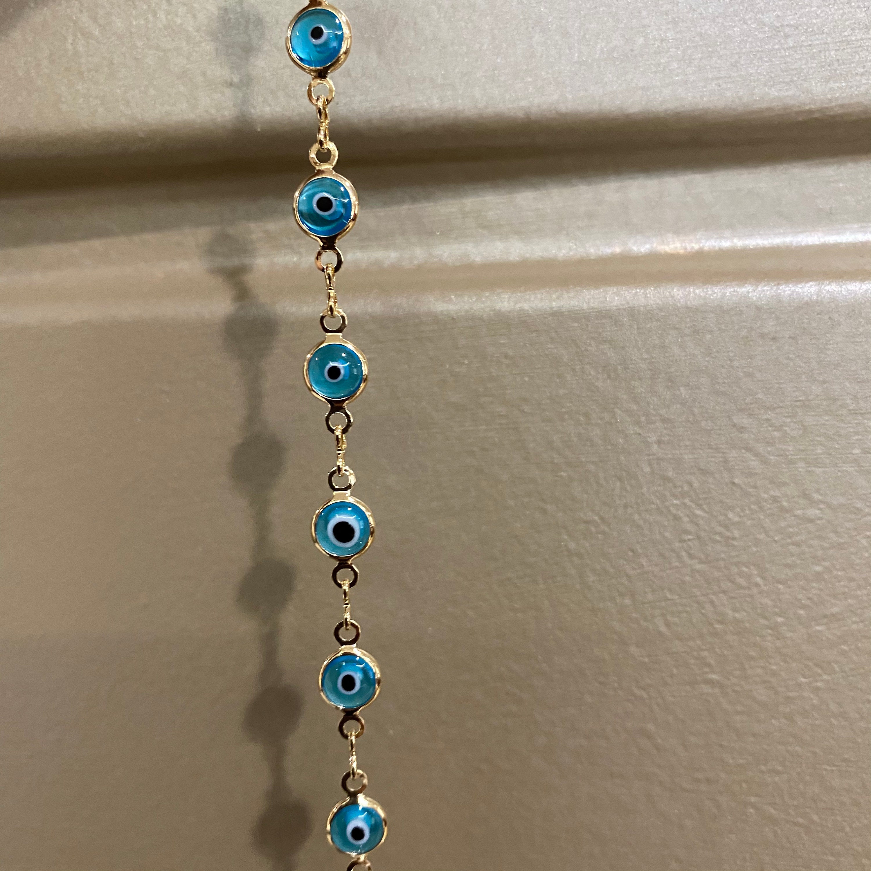 Moonstone Evil Eye Anklet