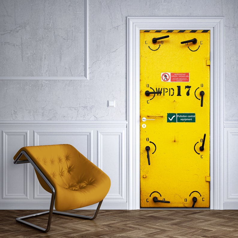 DANGER Metal Door Decal Peel & Stick Vinyl Do Not Enter Etsy