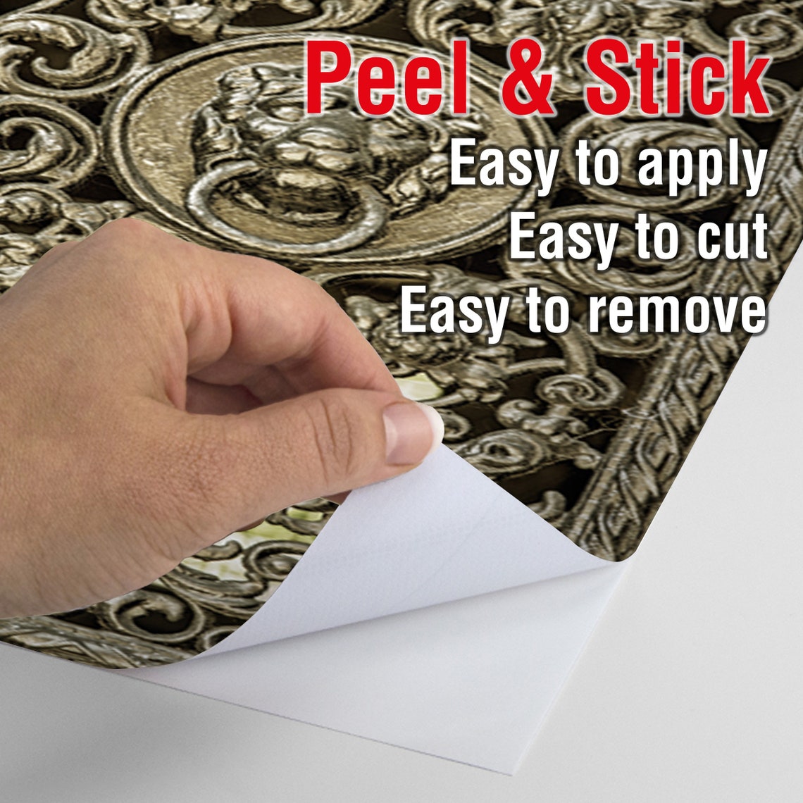 LION HEAD Metal Door Decal Peel & Stick Vinyl Ultra High Etsy