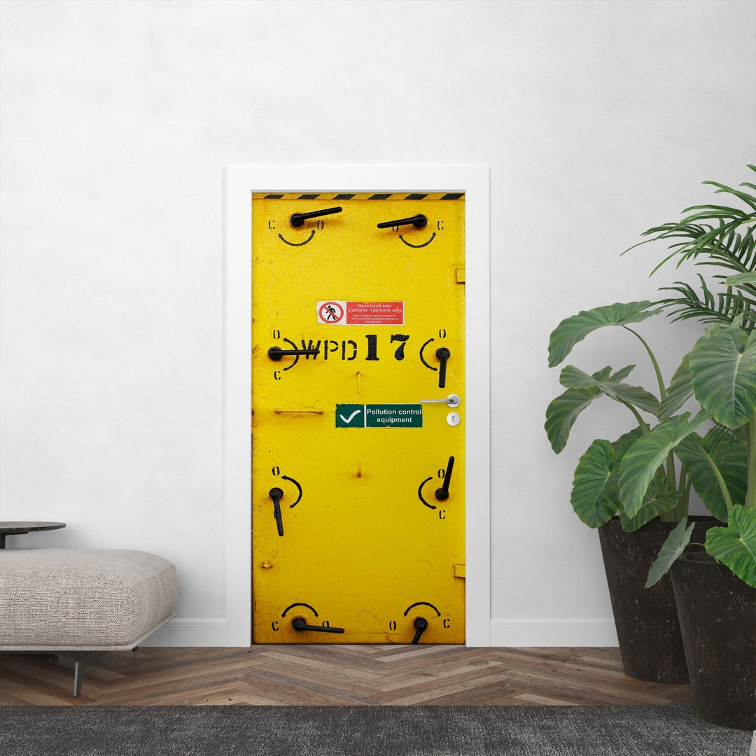 DANGER Metal Door Decal Peel & Stick Vinyl Do Not Enter Etsy