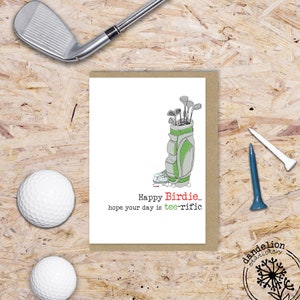 Tee-rific Golf Card (WW897) - Golf Card - Golf Birthday card - Male Birthday Card - Sport Card - Golf
