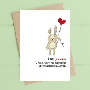 I Am Yours Card (WW634) - Love Card - Anniversary Card - Someone Special Card - Valentine's Card