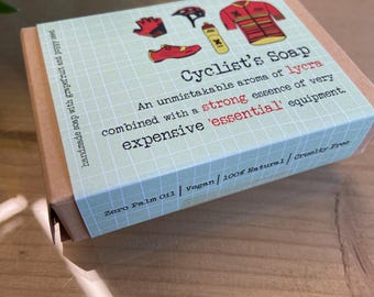 Jabón para ciclistas (SP007) - Regalo para ciclistas - Regalo divertido para ciclistas - Regalo para amantes de la bicicleta - Lycra - Jabón divertido para ciclistas