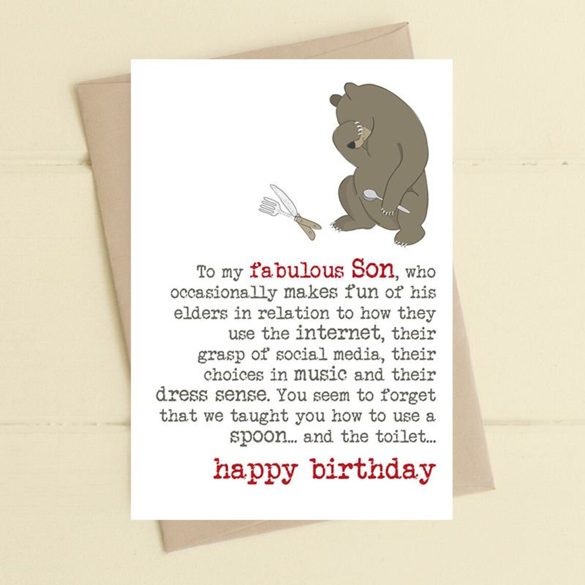 embarrassing birthday cards