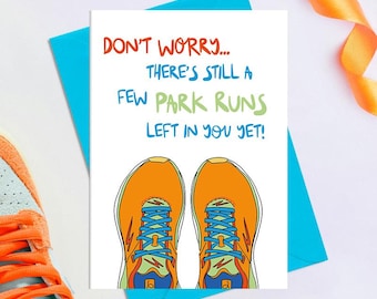 Park Run Birthday Card (MS3718) Card for Runner - Funny running card
