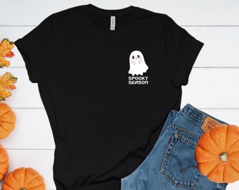 Spooky Season Ghost T-shirt, Halloween Vibes