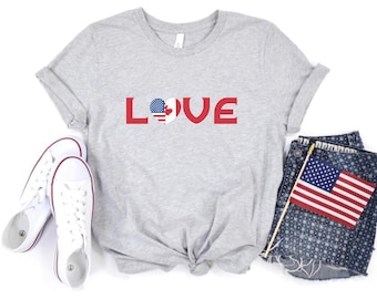 Love USA and Canada flag shirt, USA and Canada heart flag, 4th of July shirt, Canada Day shirt, USA and Canada shirt, Independence Day shirt