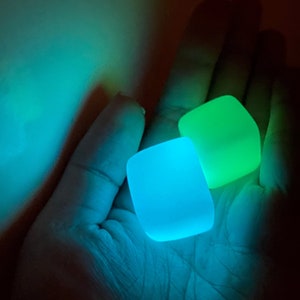 Glow In The Dark Crystal, Glow In The Dark, Crystal Cube, Crystal, Green Crystal, Glowing Crystal,Glow Crystal, Neon Crystal, Blue Crystal