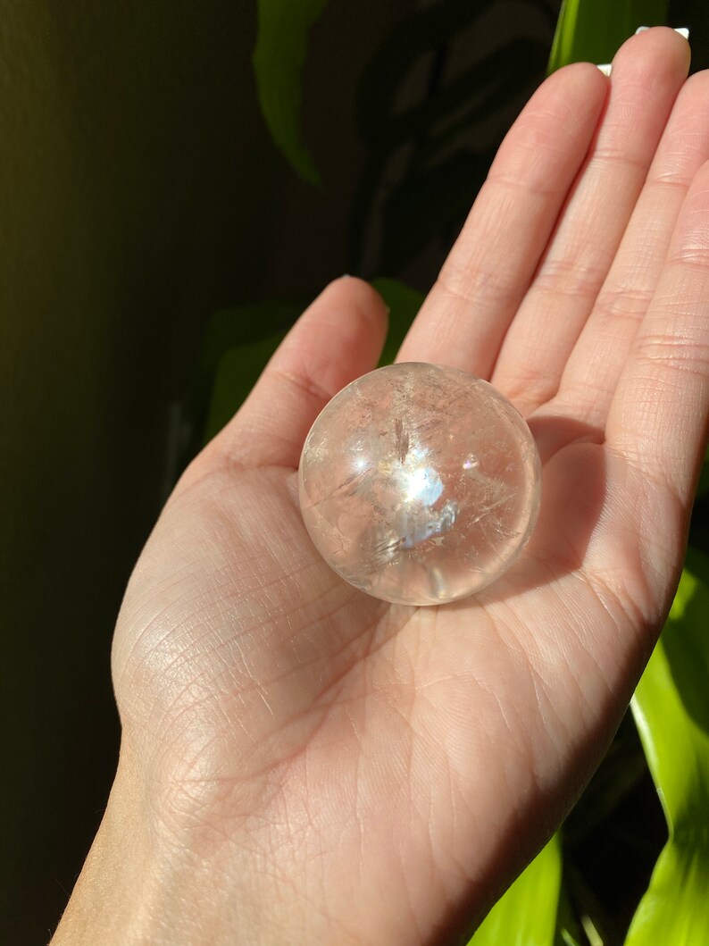 Crystal Ball Crystal Quartz Quartz Mothers Day Gift Cracked Clear Quartz Sphere Quartz Sphere AAA Clear Quartz Clear Quartz Crystal