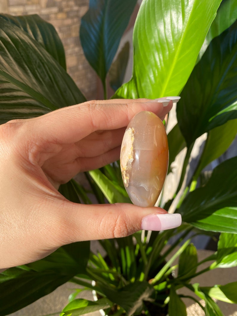 Flower Agate Crystal Towers Chakra Healing Crystal Madagascar Spiritual Gemstone Natural Cherry Blossom Agate Point Flower Agate
