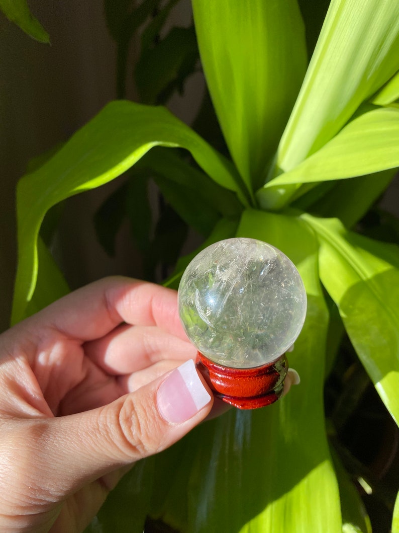 Crystal Ball Crystal Quartz Quartz Mothers Day Gift Cracked Clear Quartz Sphere Quartz Sphere AAA Clear Quartz Clear Quartz Crystal