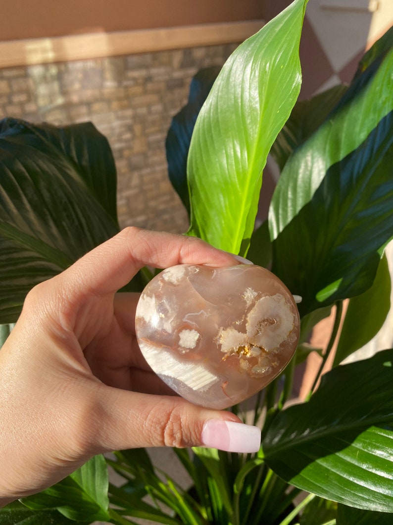 Flower Agate Crystal Towers Chakra Healing Crystal Madagascar Spiritual Gemstone Natural Cherry Blossom Agate Point Flower Agate