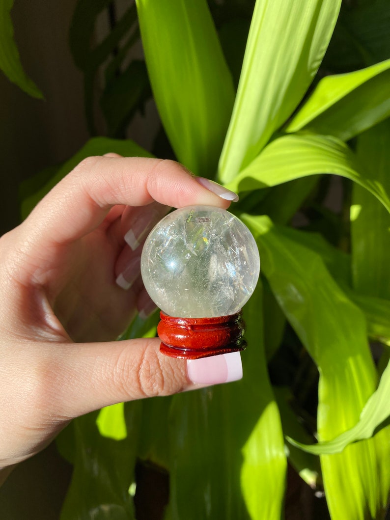 Crystal Ball Crystal Quartz Quartz Mothers Day Gift Cracked Clear Quartz Sphere Quartz Sphere AAA Clear Quartz Clear Quartz Crystal
