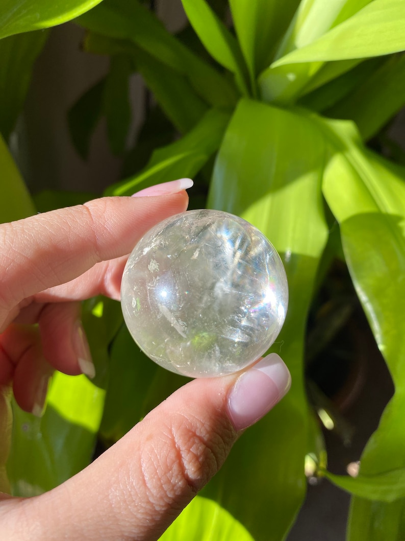 Crystal Ball Crystal Quartz Quartz Mothers Day Gift Cracked Clear Quartz Sphere Quartz Sphere AAA Clear Quartz Clear Quartz Crystal