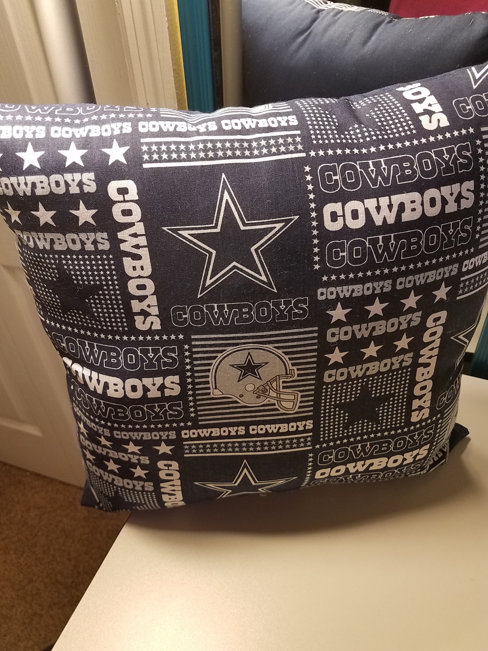 Dallas Cowboys Throw Pillow Etsy UK
