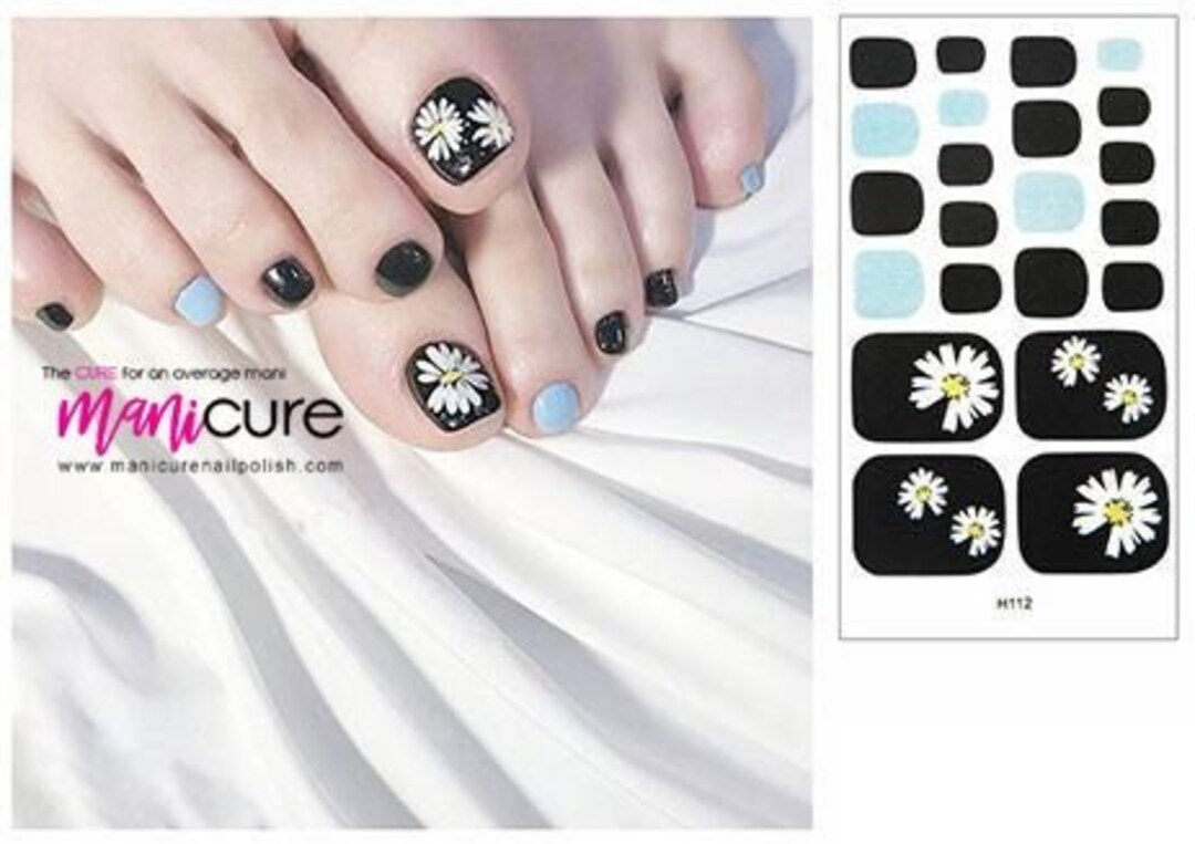 Snowflake Nail Art Stickers, Decals, Transfers, Wraps -Blue and